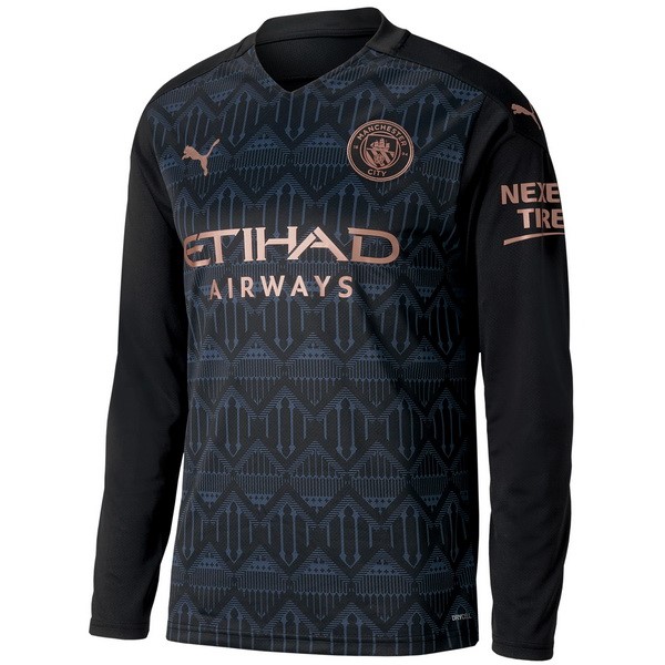 Tailandia Camiseta Manchester City 2ª Kit ML 2020 2021 Negro